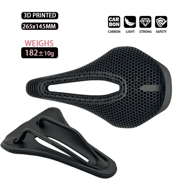 

Сверхлегкое карбоновое велосипедное седло с 3D-печатью и сотовой структурой, дышащее, амортизирующее, для горных и шоссейных велосипедов