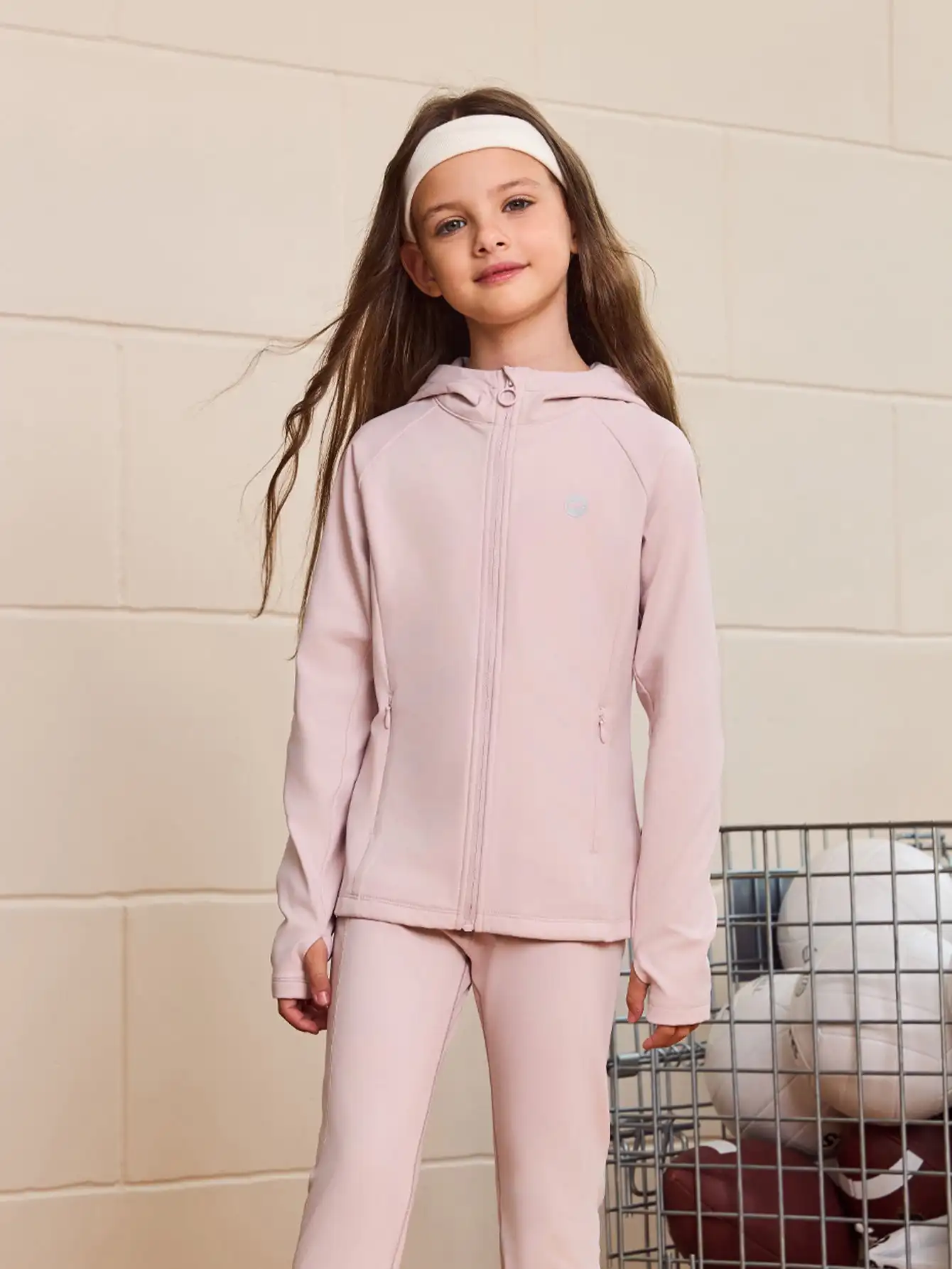 

MARC & JANIE Unisex Big Kids Soft High Elasticity Hooded Sports Jacket 551725