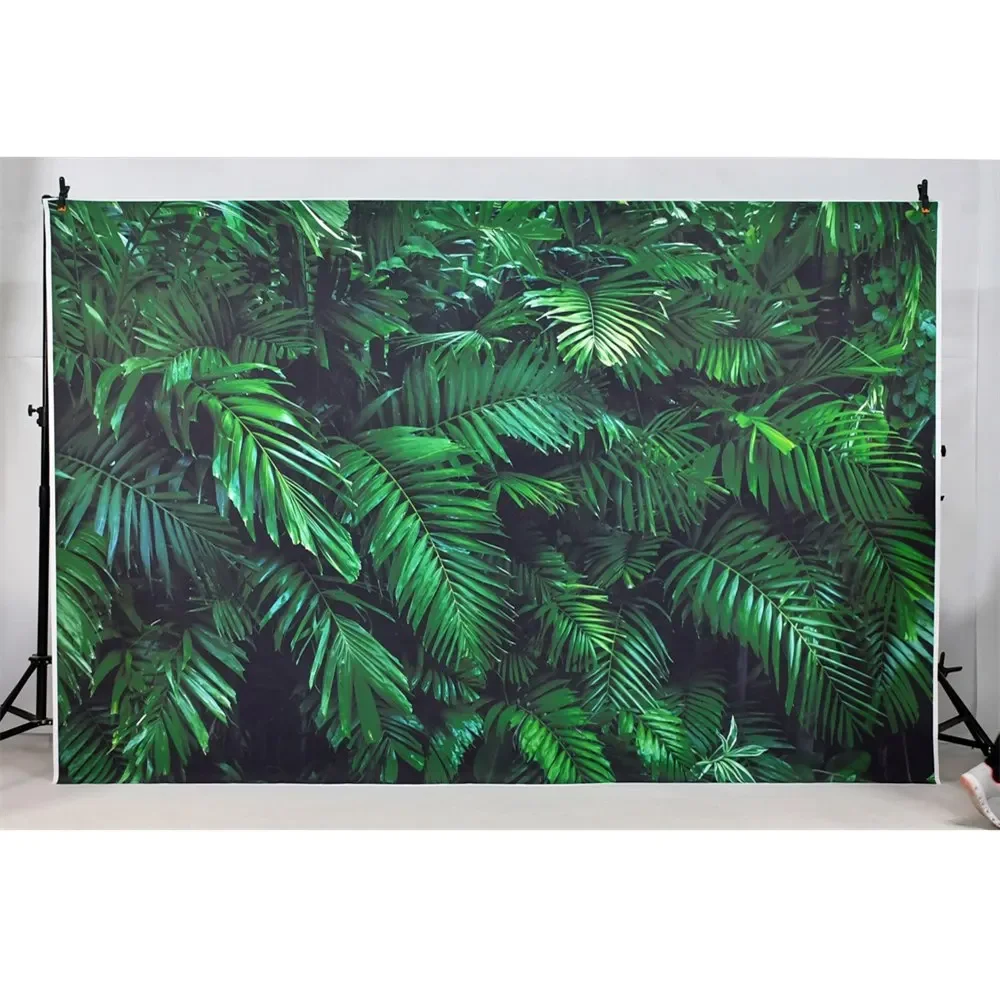 MOON.QG зеленые листья трава настенный фон тропический лист свадьба день рождения декор фото фон летняя вечеринка реквизит для фотосъемки
