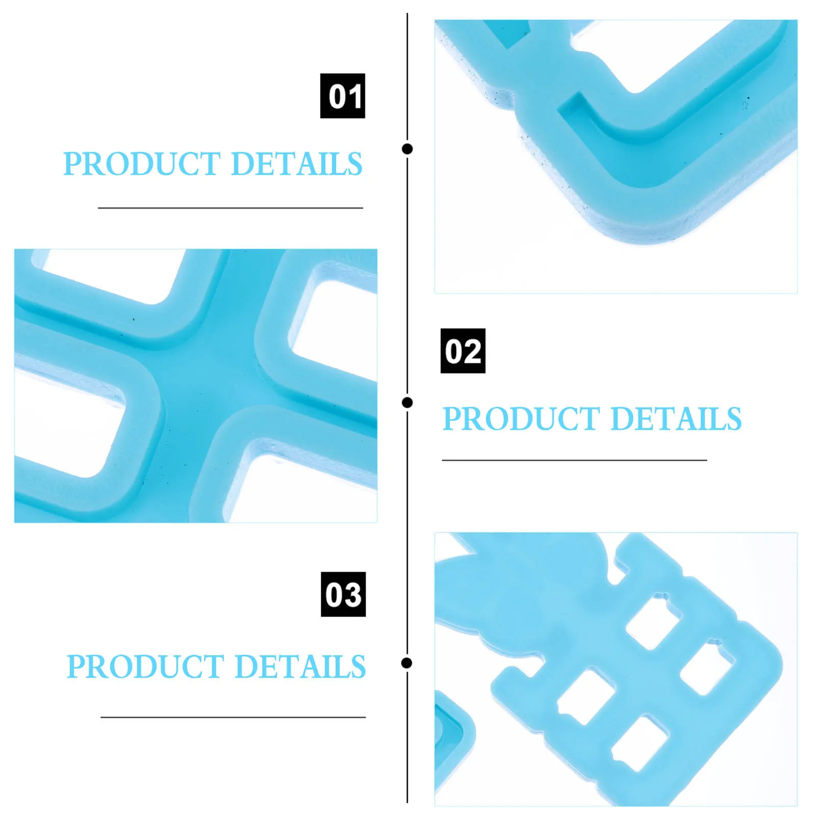 

2Pcs Hook Making Molds Silicone DIY Household Handicraft Mold Easy Release Creative Hanger Mold for Hand Eye Coordination