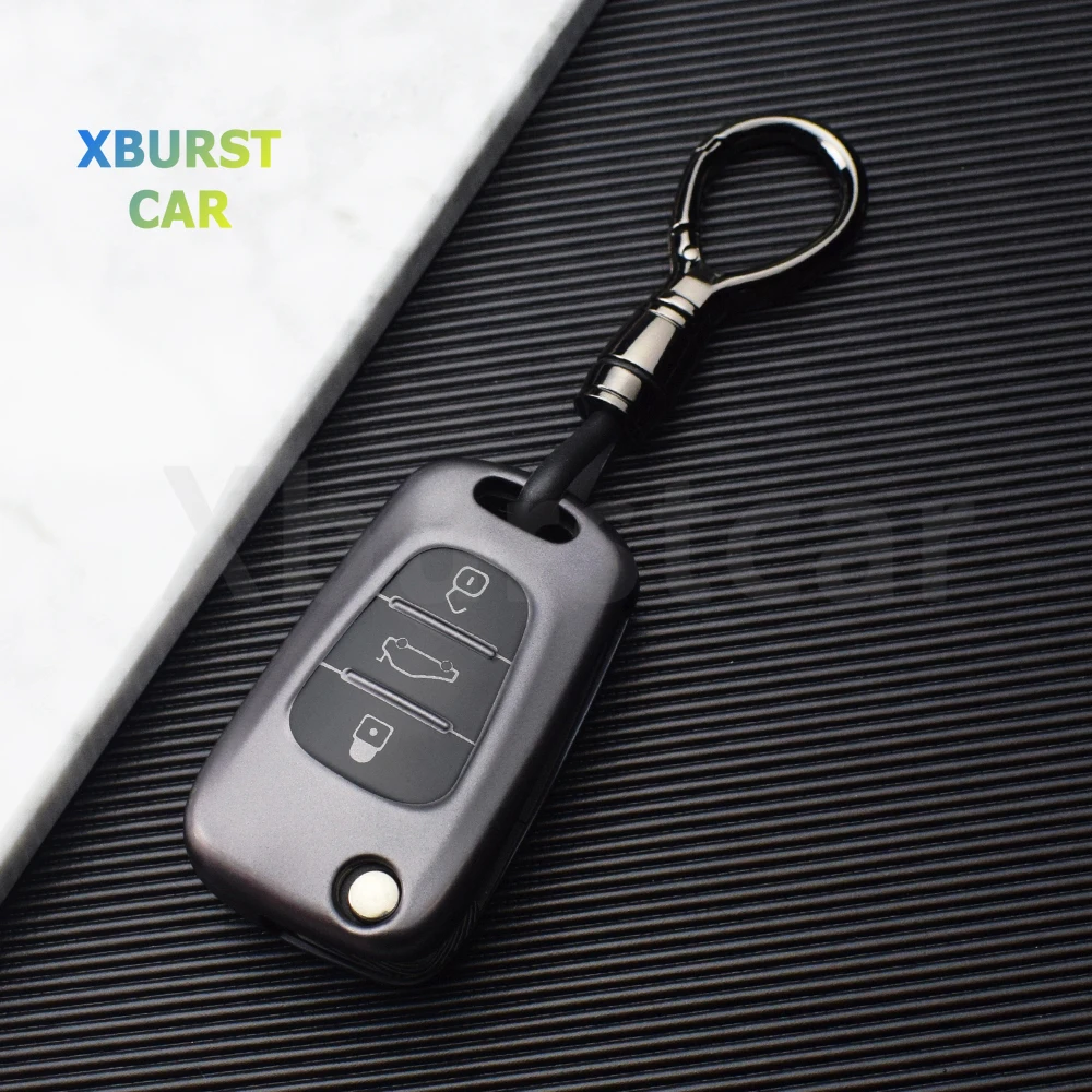 For KIA Rio K2 K3 K5 Ceed Cerato Sportage Soul For Hyundai i20 i30 ix25 ix35 Solaris TPU Car Flip Key Case Cover Bag Shell Fob