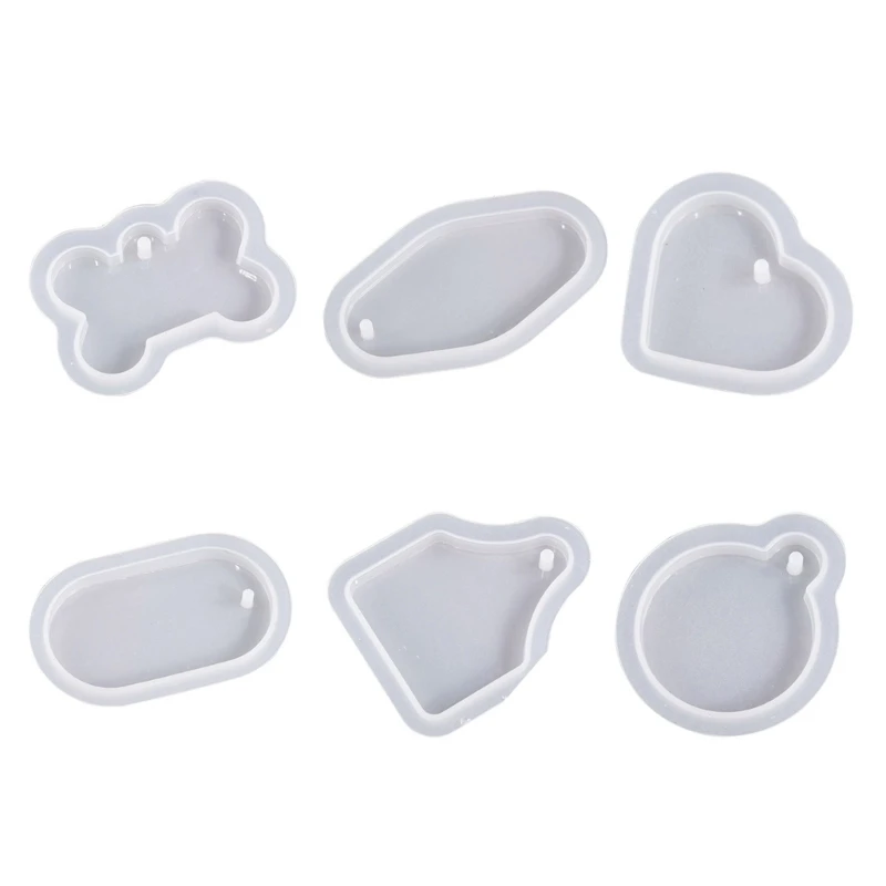 R3MC Epoxy Bone Heart Oval Round Listing Silicone Mold Handmade Craft Making Supplies Diy Jewelry Home Decoration Molds