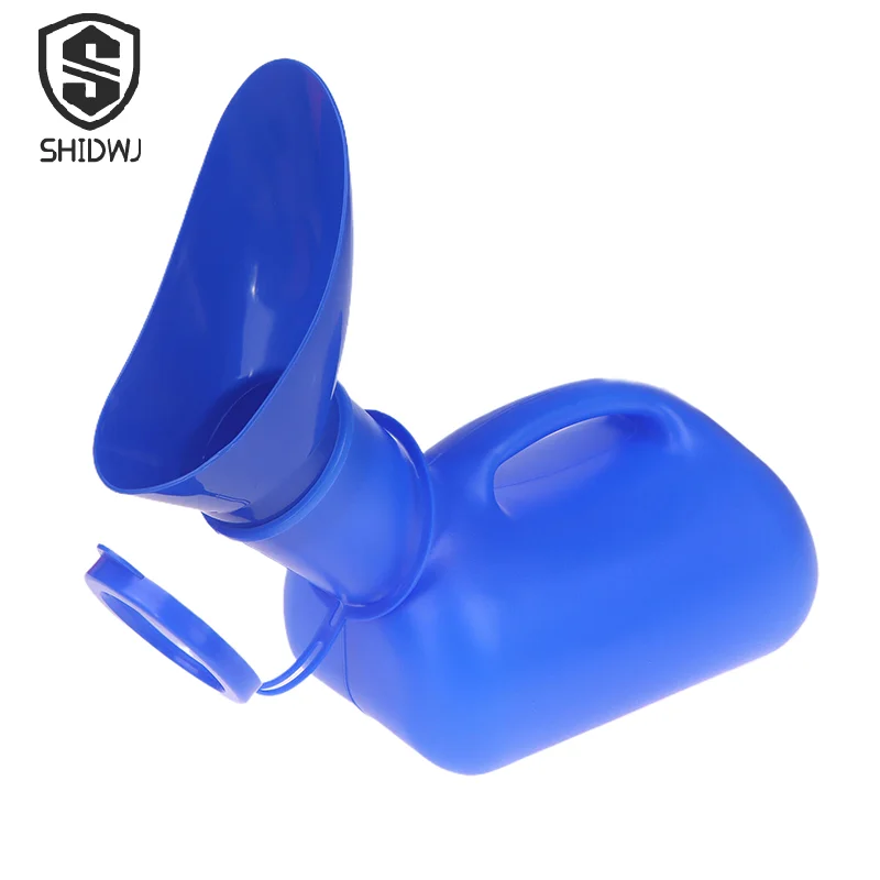 1Pcs Practical 1000ML Unisex Urinary Bottle, Blue Mobile Toilet for Car Travel, Sturdy Pee Storage with Lid Wholesale