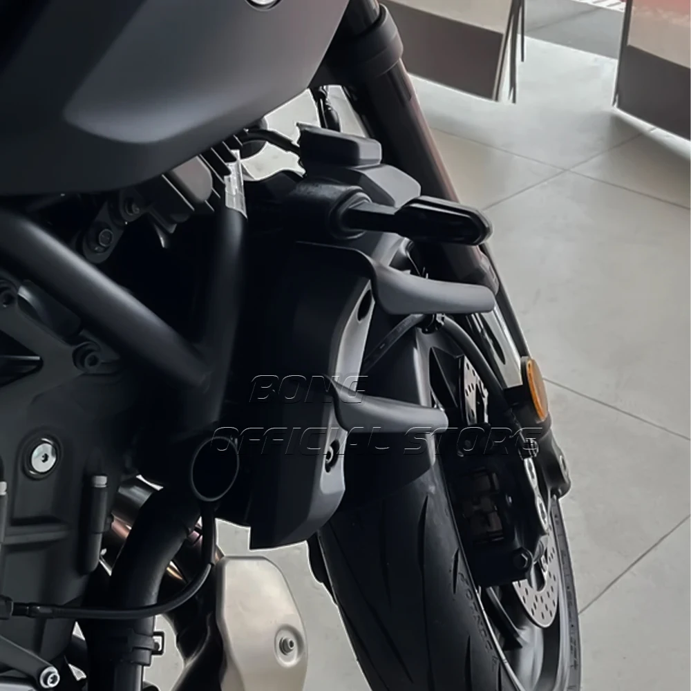 Für YAMAHA MT-07 2025 2026 Seitenflügel Seitenspoiler FRONTSPOILER MT07 2025 2026 Frontspoiler Unterer Spoiler Flanke – Detail 3