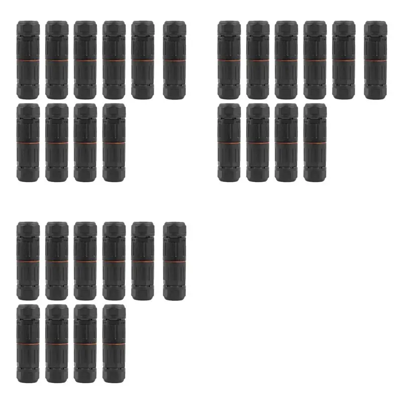 

HOT 30PCS 2 Pin Screw Crimping Terminal Connector Straight Industrial Outdoor IP68 Waterproof Insulation~Jul.