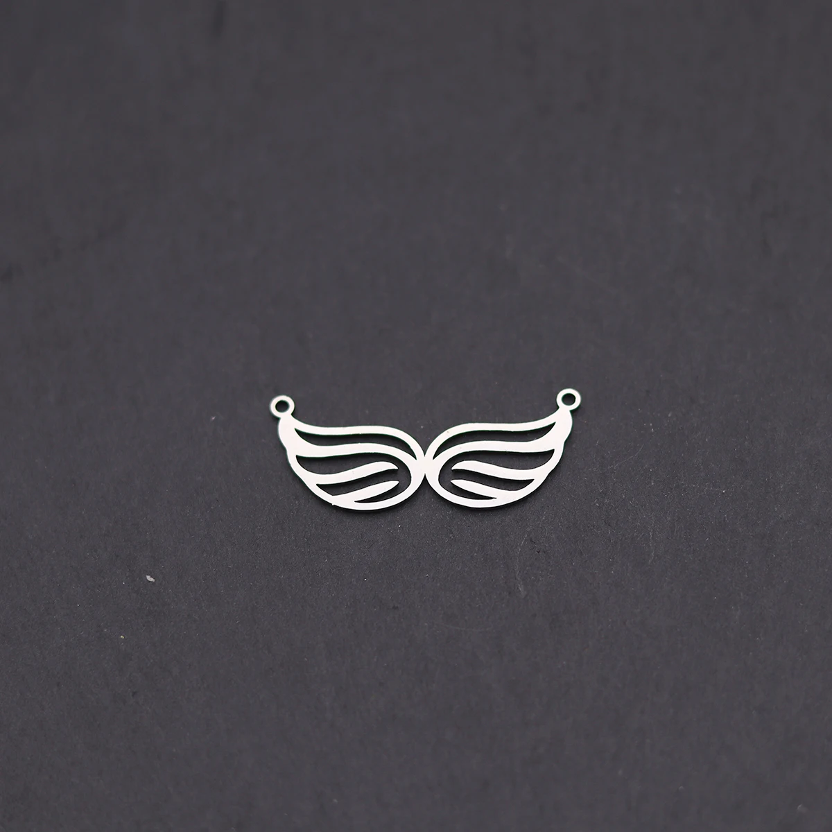 3 قطعة أجنحة الملاك المزدوجة سحر لصنع المجوهرات أساور رائعة قلادة الفولاذ المقاوم للصدأ قلادة DIY بها بنفسك اليدوية هدايا الاطفال #5