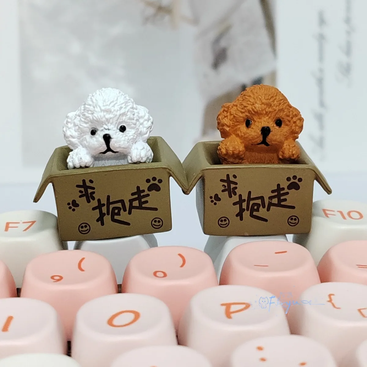 1PC Kawaii Hund ESC Tastenkappen DIY Büro Spiel Keycap Kreuz Achse Mechanische Tastatur Schlüssel Kappen Dekoration Zubehör