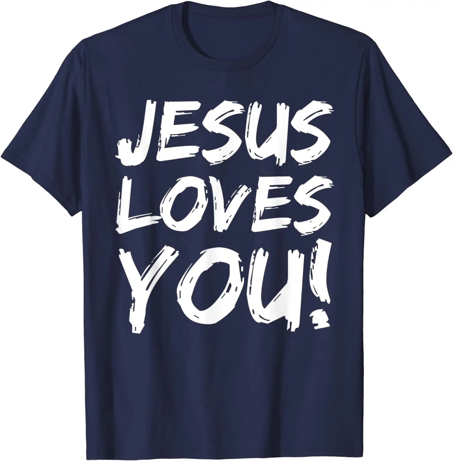 Christian Evangelism Gift for Men Jesus Loves You! T-Shirt Men Clothing Easter Cotton Daily Four Seasons Tees Men T Shirt