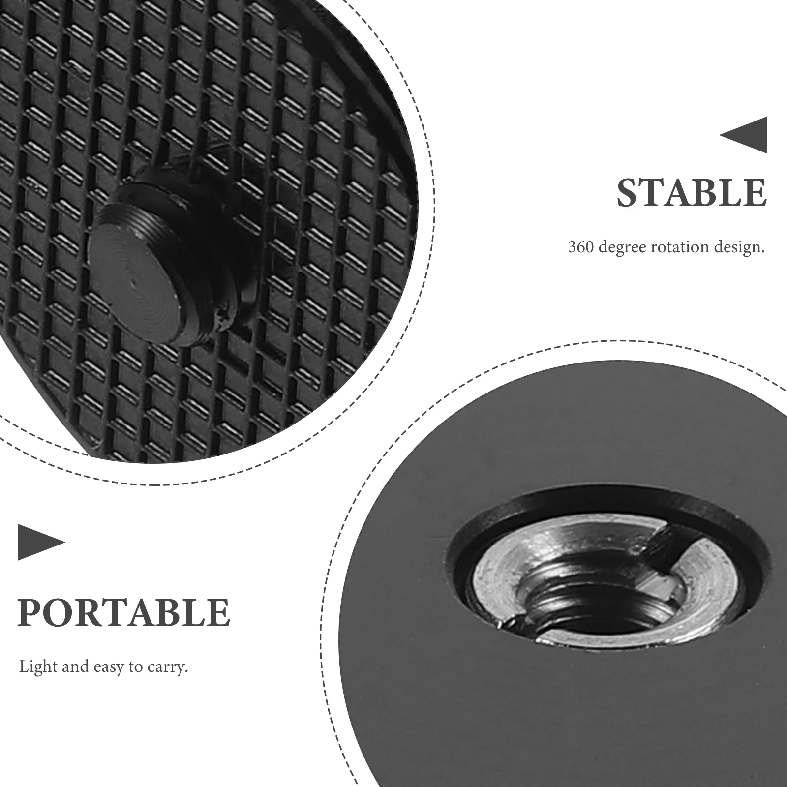 

360 Degree Rotatable Camera Mount Heavy Duty Aluminum Alloy Ball Head Stable Stand For Dslr Phone Anti-Shake Compact Lightweight