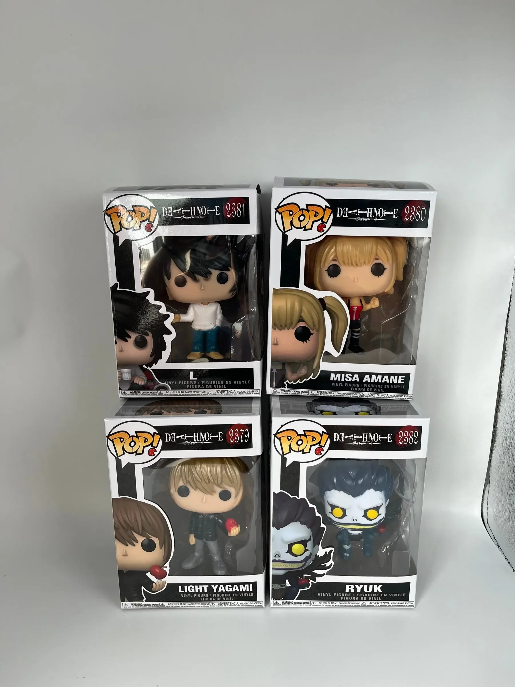 Death Note Funko Pop Action Figure Q Version Yagami Light L Ryuk Misa Amane Figurine Desktop Display Ornament