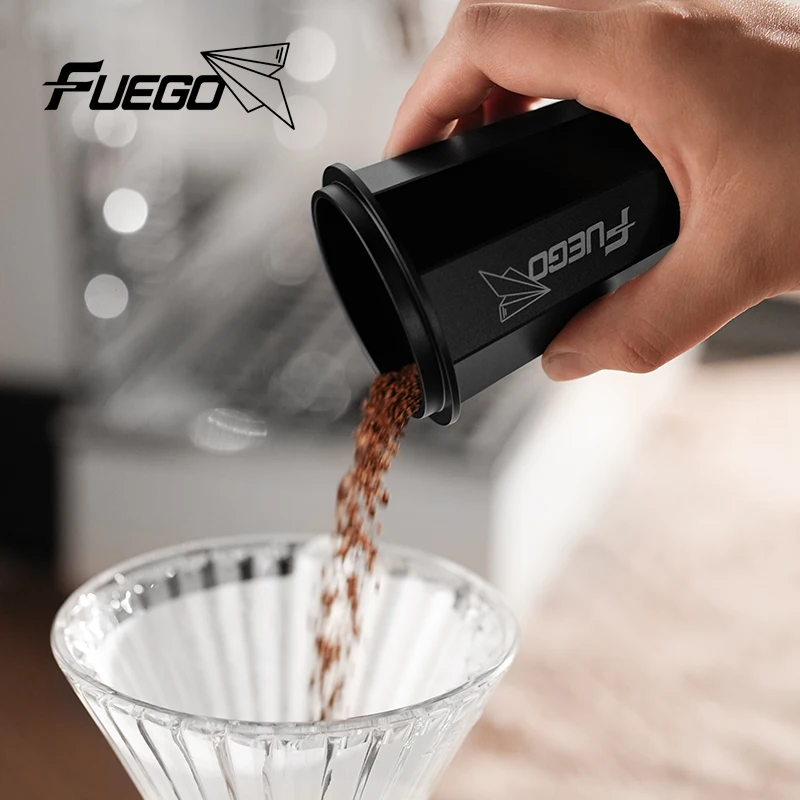 FUEGO 58mm kubek dozujący Espresso kubek dozujący kawę kompatybilny 58mm Portafilter profesjonalne akcesoria ekspres do kawy Barista