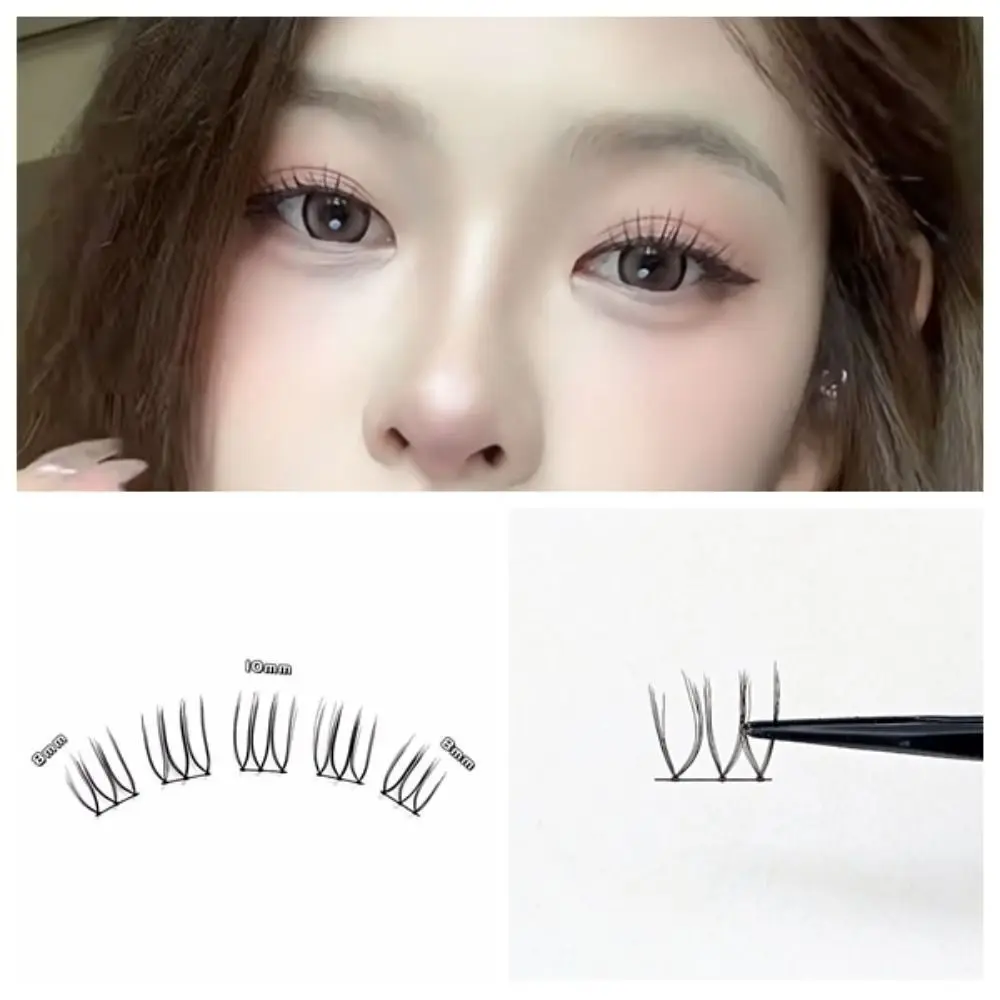 ขนตาปลอมแบบช่อเดี่ยว ติดเองได้ ดูเป็นธรรมชาติ ขนตาปลอมสำหรับต่อเอง 10 แถว สำหรับแต่งหน้าคอสเพลย์