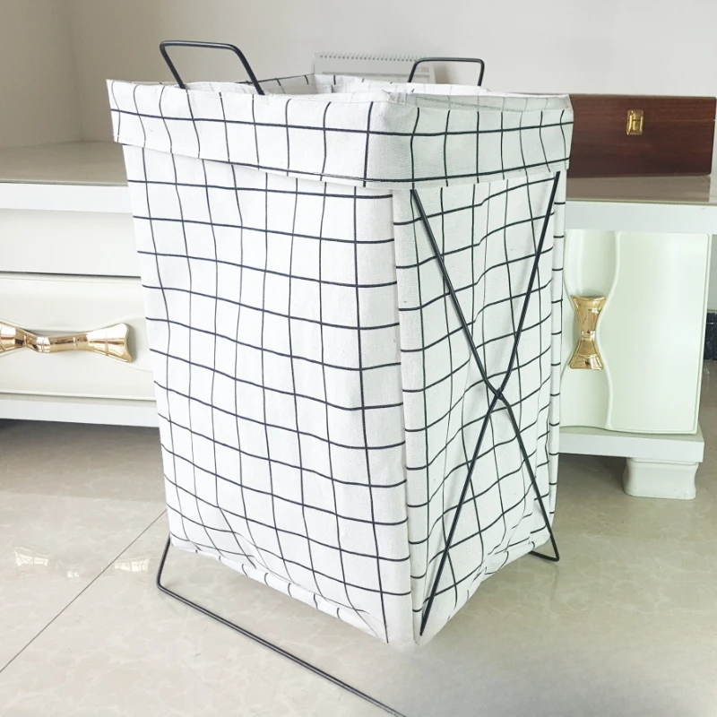 

Home Garden Supplies Dirty Clothes Baskets Home Storage Baskets Laundry Wrought Iron Fabrics Large Capacity Organization