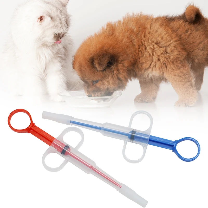 1pc Pet Pill Medical Feeding Popper for Small Cats Dogs Pill Gun Dispenser Shooter Pet Piller Soft Tip Tablet Syringe Pusher