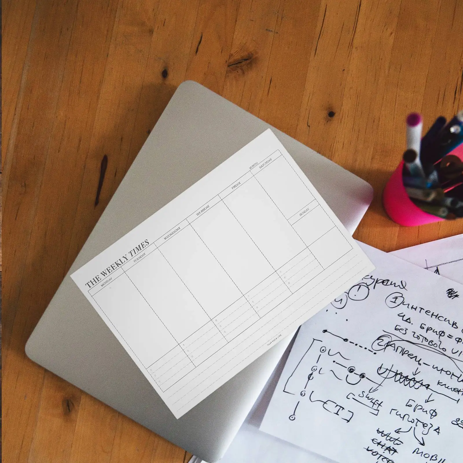 Weekly Planner Notebooks Family Desk Check Planning Paper Calendar Notepad Menu Blank Weekly Monthly Planner Daily Organization