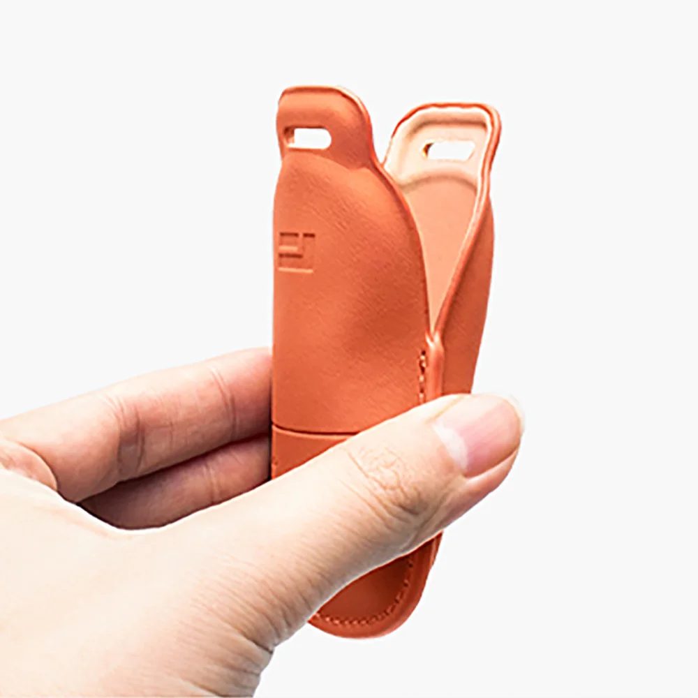 Car Leather Key Fob Cover For BAIC Jishi Polestone 01 Rox 01 2023-2025 Remote Cover Case Shell Keychain Ring Holder Accessories