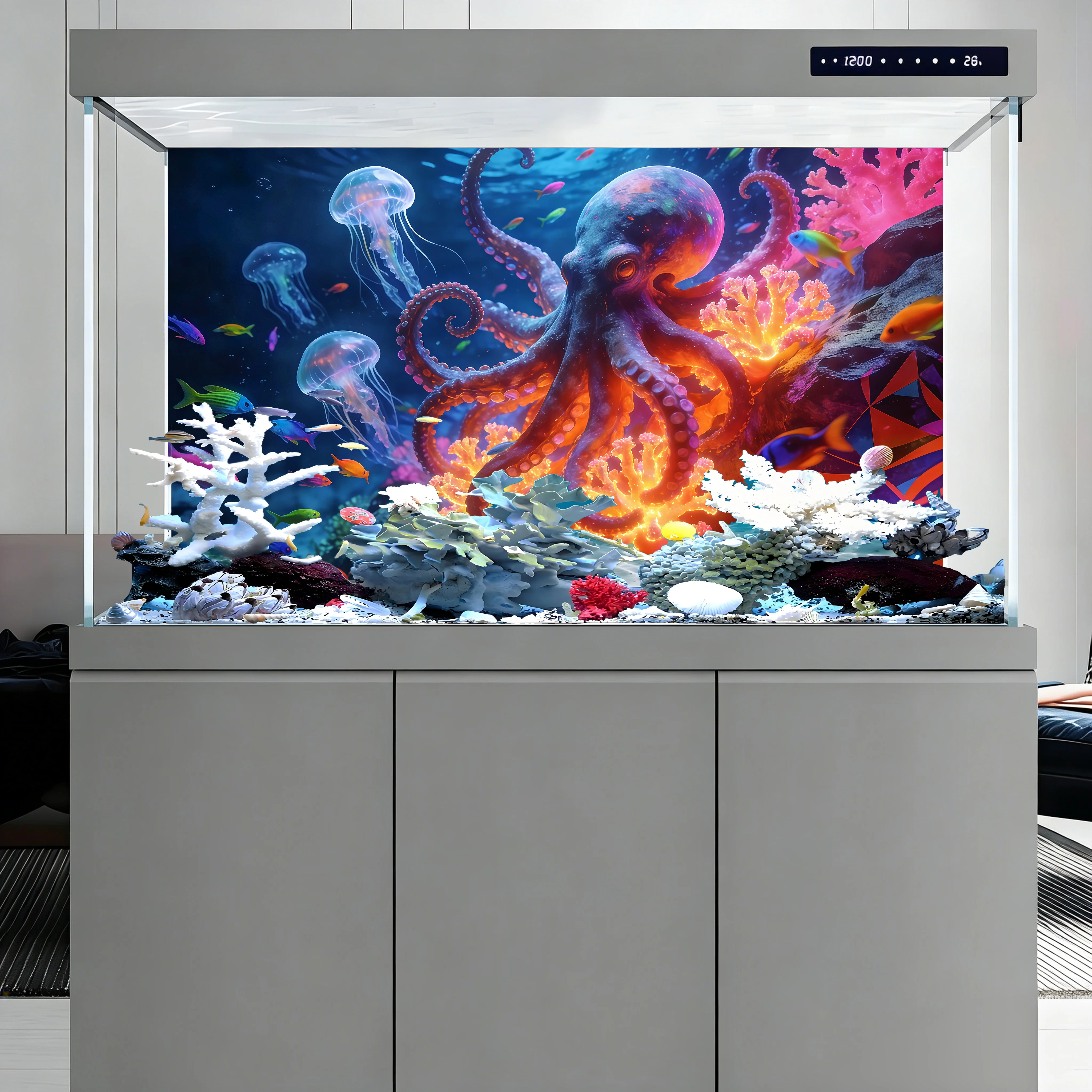 Aquarium achtergrondsticker, O - Aquarium Fish Paradise recensie en prijs