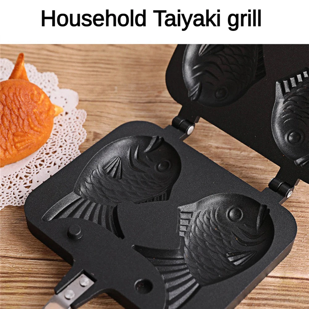 Waffle Taiyaki Mold Black Waffles Taiyaki Octopus Balls Not Easily Deformed Household Products Takoyaki Hot Pot Pan Pancake Pan