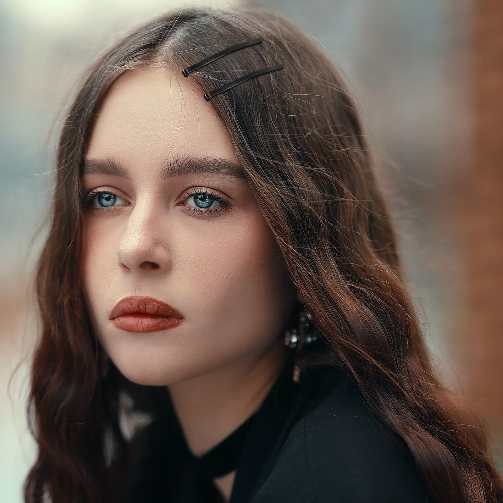 

50 шт. черных металлических заколок-невидимок для женщин, аксессуары для самостоятельного изготовления головных уборов, сильная фиксация, нескользящие, для укладки волос, портативные