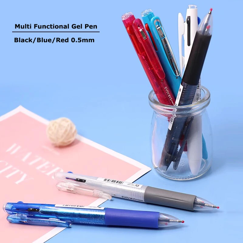 Zebra Tri-color Gel Ink Pen Sarasa J3J2 Comfortable Grip Smooth Write Coloring Ballpoint Pens Multiple Japan Original Stationery