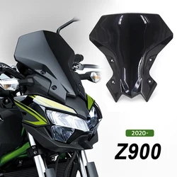 New For Kawasaki Z 900 Z900 Z650 2020 2021 2023 2024 Motorcycle Windshield Screen Visor Windscreen Double Bubble Wind Deflector