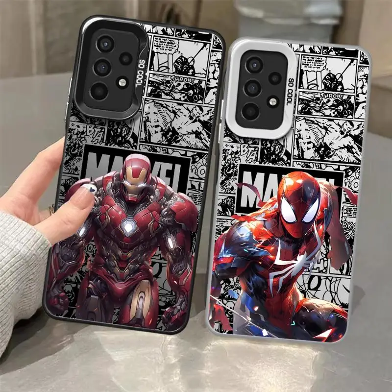 Spiderman Venom Steve-Rogers phone cases for Samsung Galaxy A34 A23 A15 4G A35 A52 A54 5G A32 A13 A55 A33 funda Back Shell Cover