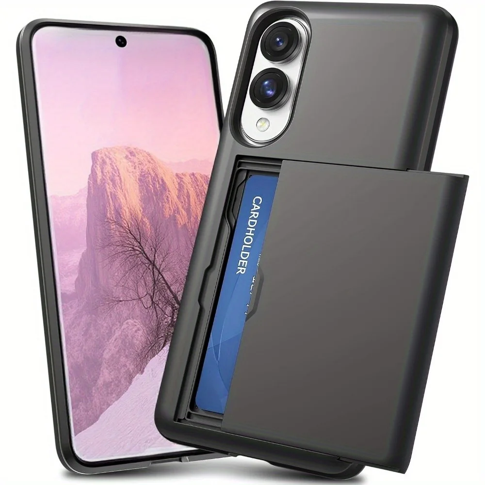 Dual Layer Hybrid Shell Wallet Case For Samsung S26 S25 S24 S23 S22Ultra S25Edge S26 S25 S23FE A57 A56 A55 A37 A36 A18 A17 A16