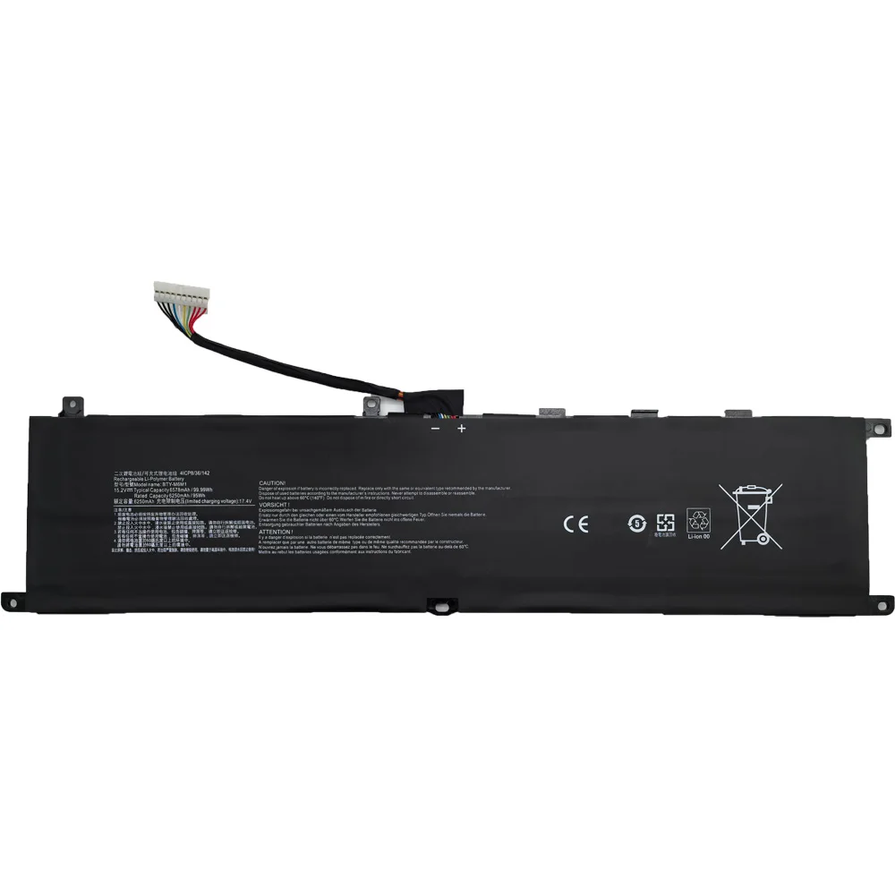 7XINbox BTY-M6M1 15.2V 6578mAh 99.99Wh Battery for MSI Stealth GS77 12UE A13VH MS-17P1