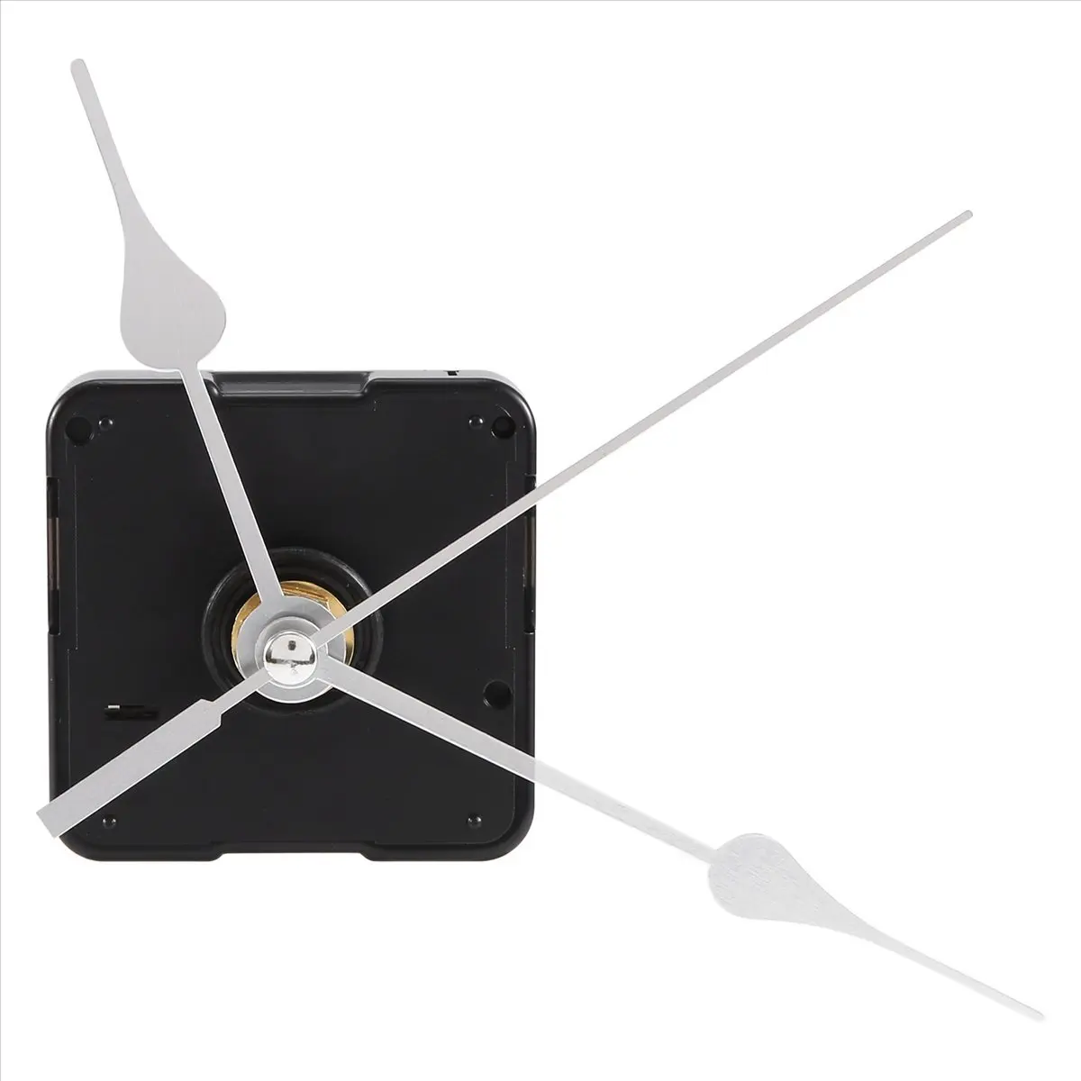 ABQR Clock Movement Mechanism with Silver Hour Minute Second Hand DIY Tools Kit