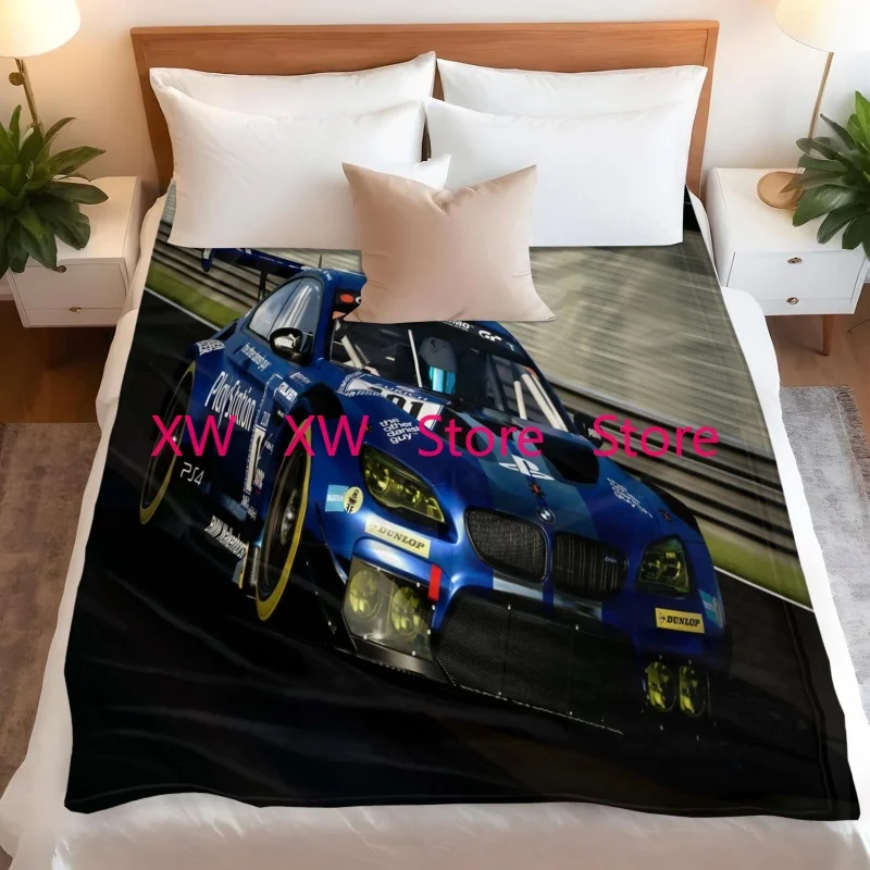 

Sports Car Sci-fi Movies B-Back ToThe Future High Quality Flannel Blanket Soft Comfortable Home Travel