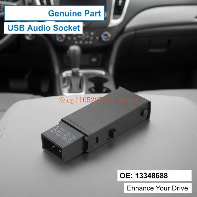 37cd Black Automotive Center Console USB Charging Port 13348688 For Multiple Model Phone Navigation Devices