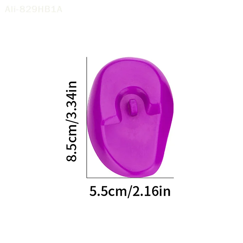 Couvre-oreilles en silicone imperméable, protection contre la coloration des cheveux, cache-oreilles de salon, casquettes de douche, accessoires de coiffage, 2 pièces