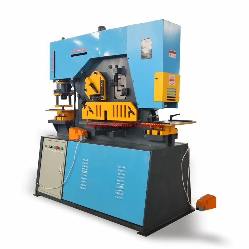 Máquina perforadora y cizalla hidráulica multifuncional Q35Y, punzonadora y cizalla multiusos