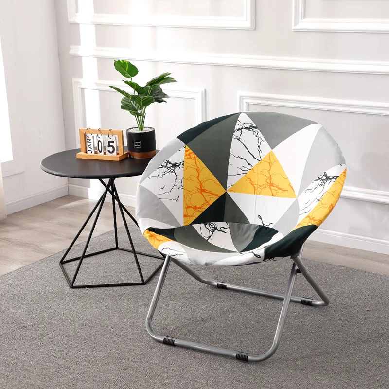 New Removable Round Seat Cover Washable Universal Fit Chair Seat Slipcover Seat Protector Anti-Dirty Round Saucer Cover