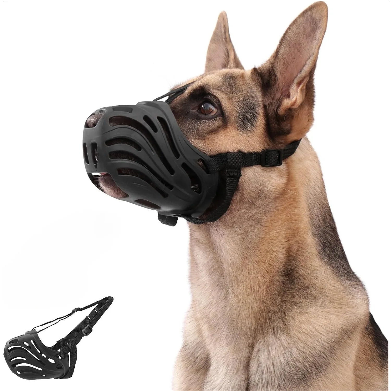 Dog Muzzle Anti-Bite Anti-Bark Prevent Eating Poop & Unsafe Food Comfortable Breathable Pet Mouth Cover
