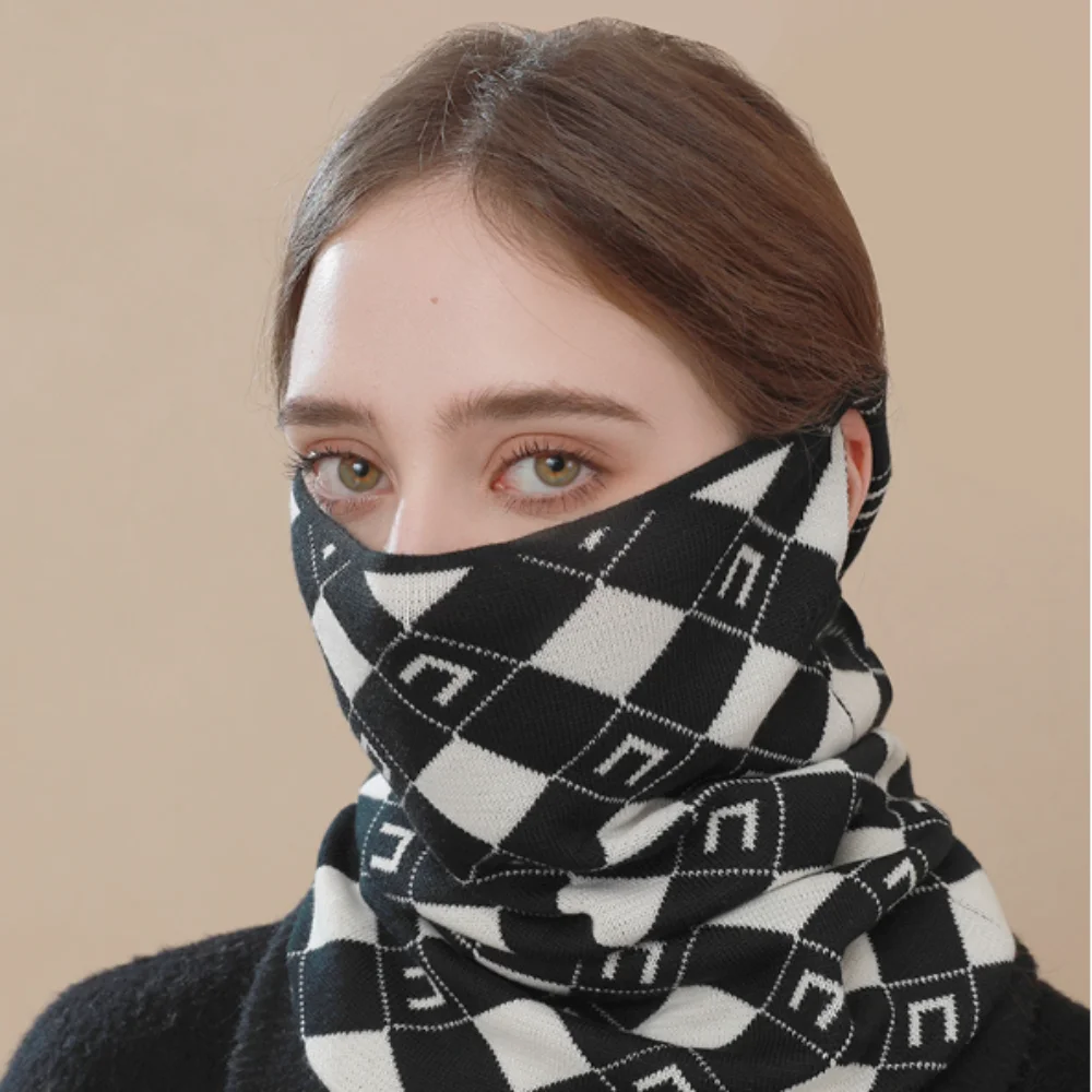 High Quality Autumn Winter Hanging Ear Mask Keep Warm Windproof Skullcap HeadScarf image 3