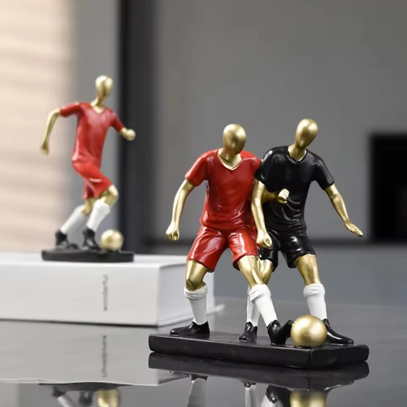 

Figurine Nordic Living Room Home Decor Decoration Desk Ornaments Living Room Decoration Football Player Statue Birthday Gift