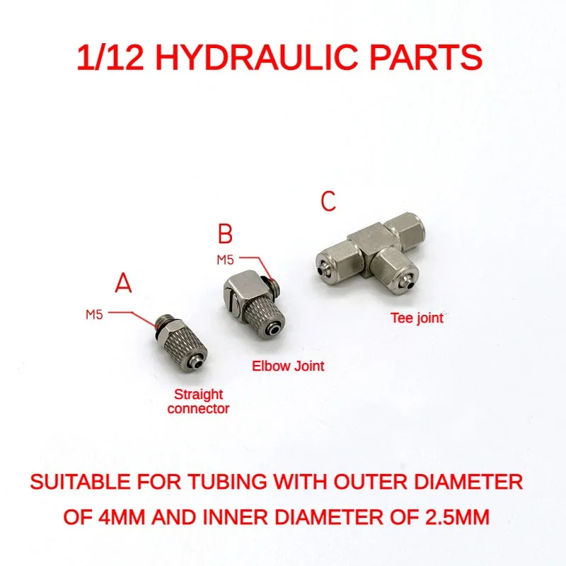 

Micro Joint A Direct Head/B Elbow/C Tee Joint DIY Model Suitable for 4mm Thick Oil Pipe Parts