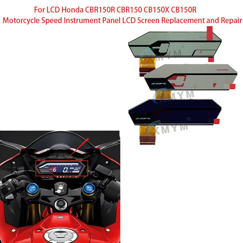 For LCD Honda CBR150R CBR150 CB150X CB150R Motorcycle Speed Instrument Panel LCD Screen Replacement and Repair