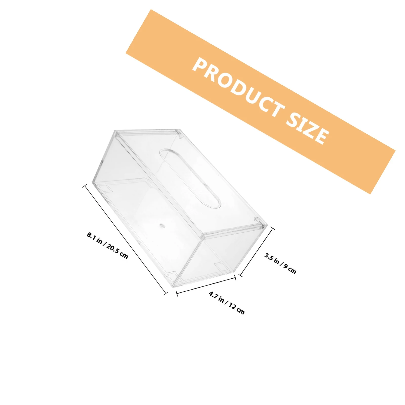 صندوق مناديل على شكل فليب، تصميم أنيق من الأكريليك الفاخر، سهل الاستبدال، حامل المناشف الورقية، سطح المكتب، استخدام الأنسجة الشفافة