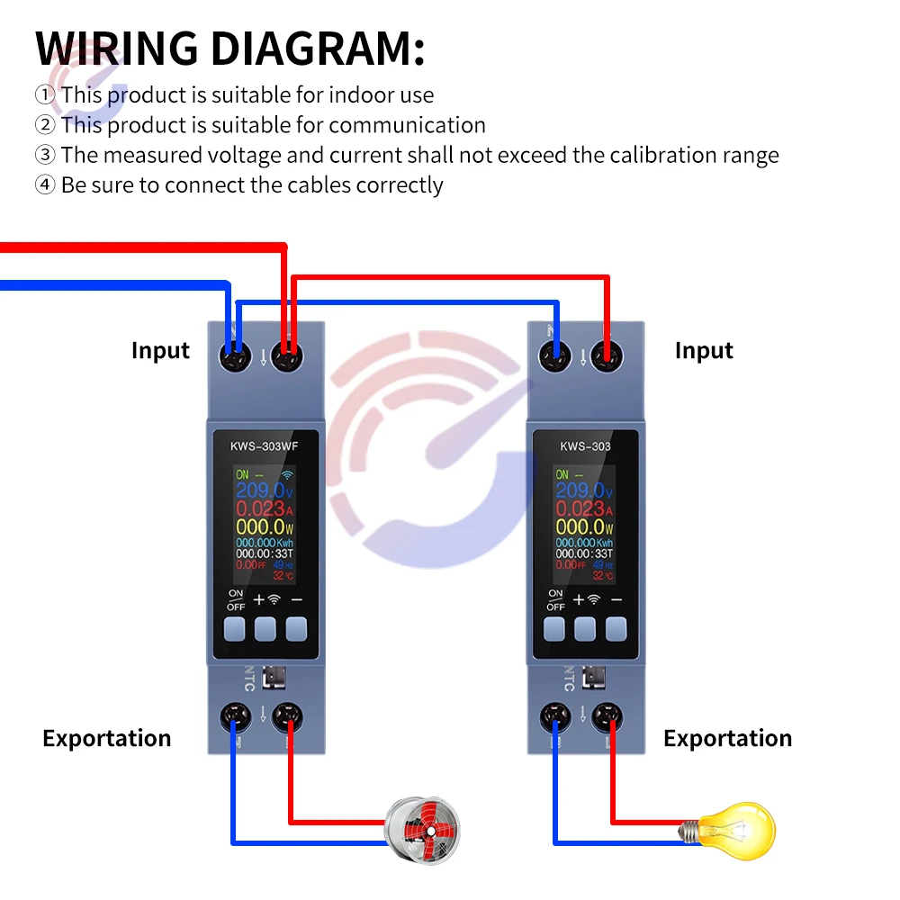KWS-303 Spannung Strom Leistung Energie Meter AC 85 ~ 290 V 40A Timer Relais Fernbedienung Schalter WIFI leistungsschalter Meter