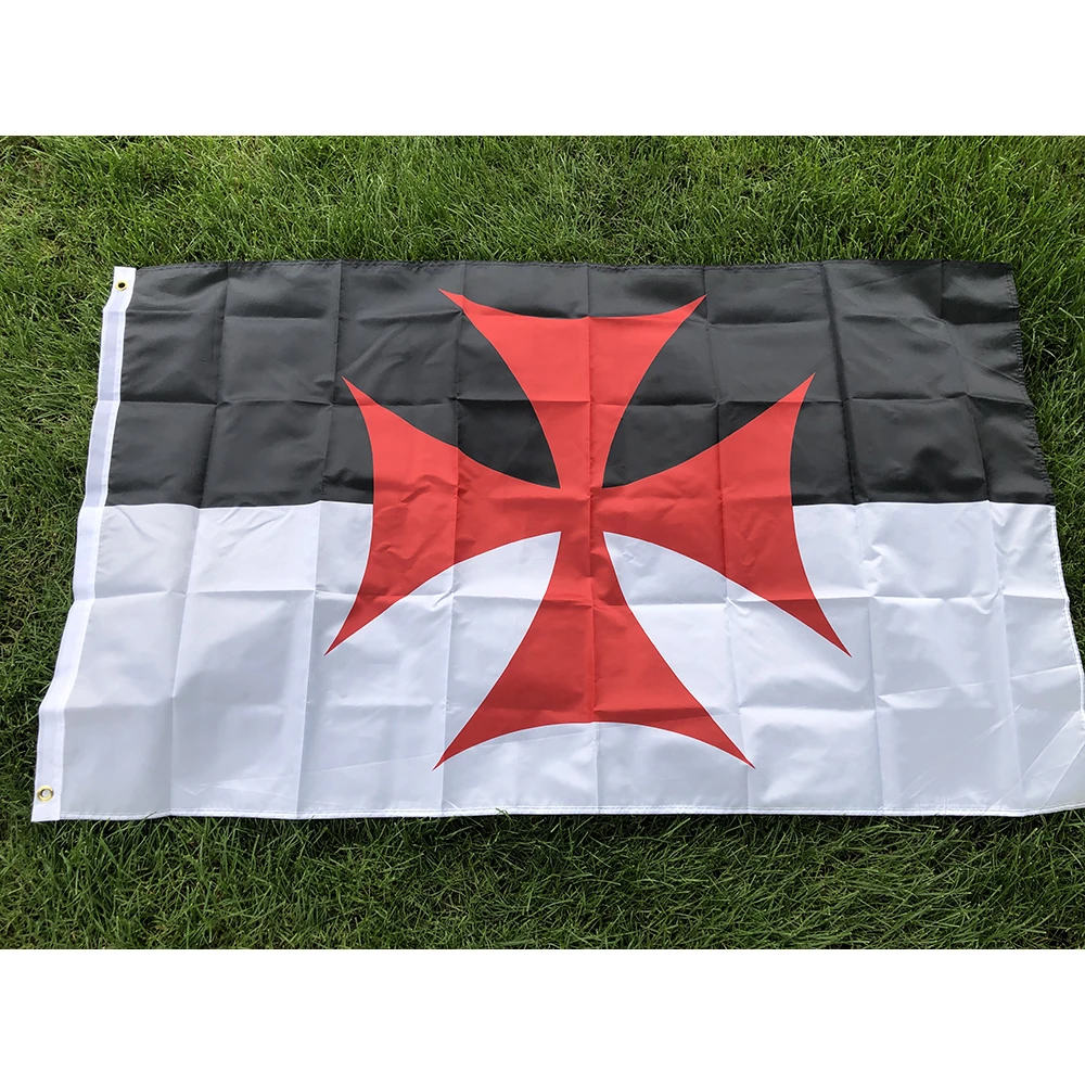 Catholicism Flag 3x5ft 90x150cm hanging polyester Roman Catholic Church banner Knights Templar Flag for decoration