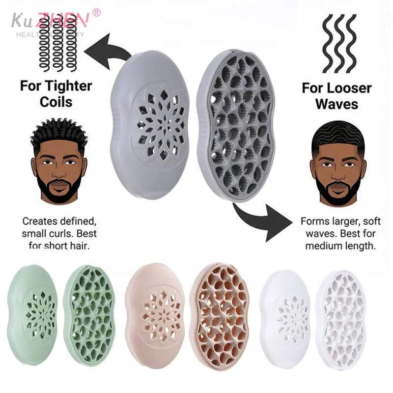 1pcs Professional Curly African Hair Twist Brush Magic Coil Wave Wave Reusable Dreadlock Afro Hairbrush Curler Hair Styling Tool