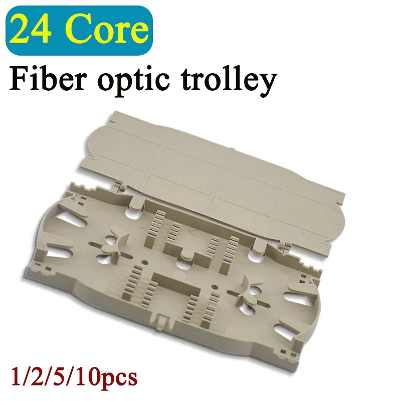 1Pcs 24 Core Fiber Optic Splice Box ABS 24-core Integrated Odf Splice Box 2PCS 5PCS 10PCS Splice Tray Fiber Optic Box ABS Materi