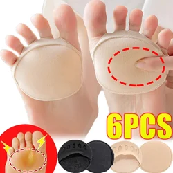 6Pcs Five Toes Forefoot Pads Women High Heels Half Insoles Orthotics Pain Relief Foot Care Feet Pain Massaging Toe Pad Inserts