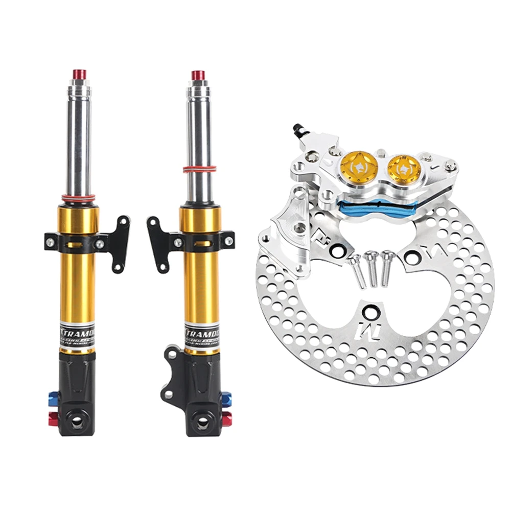 Per Ninebot C90/E80C/E200P/N70C/N85c Scooter Modifica 27core 360mm/31core 390mm Forcella Anteriore Ammortizzatore Anteriore 220 Set Freno A Disco