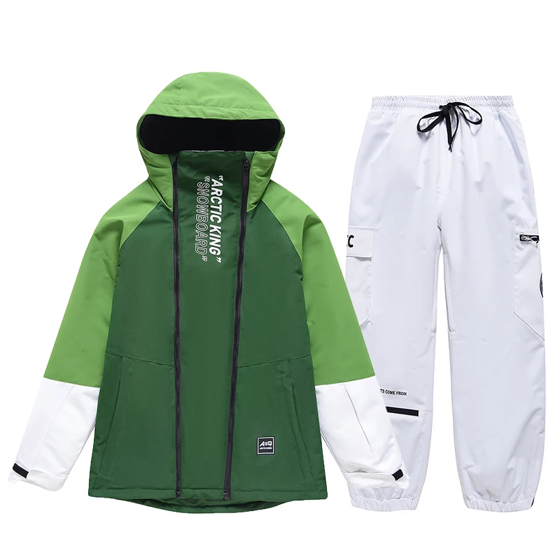 Ensembles imperméables trempés de ski pour hommes et femmes, pull, costume de neige, veste et pantalon de ski, vêtements d'extérieur, snowboard, mode