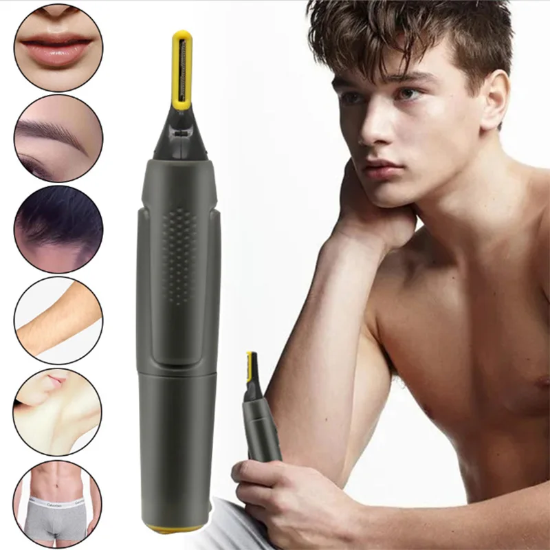Elektrischer Nasenhaarschneider, Ohrrasiererentfernung, Rasier- und Augenbrauenschneider für Männer und Frauen, Nasenwolle-Gerät – Detail 1