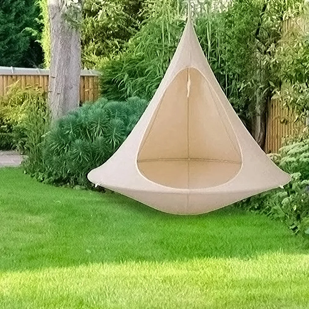 Imagem -04 - Jardim ao ar Livre à Prova Impermeável Água Acampamento Hammock Grande Tamanho Cadeira Balanço Dobrável Crianças da Sala de Família Tenda Teto Pendurado Sofá Cama