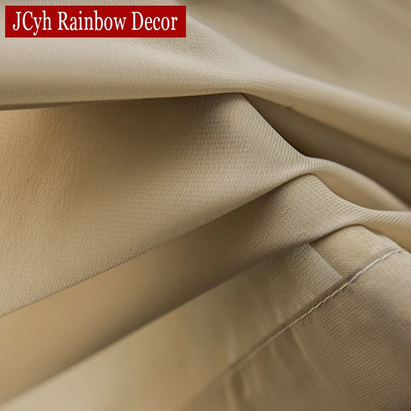 Solid Tulle Curtains for Living Room Bedroom Thick Brown Sheer Curtains for Window Blind Voilage Rideaux Ready-made Yarn Shading